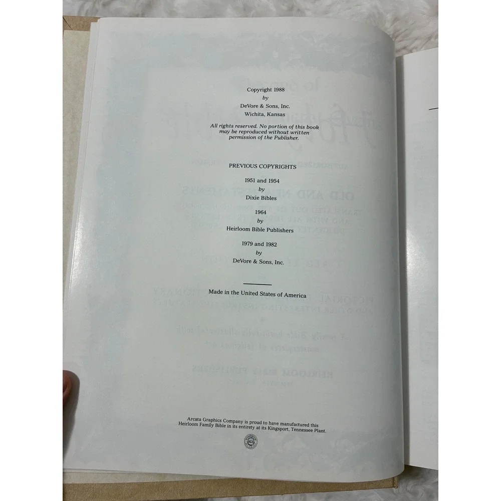 Heirloom Bible King James Master Reference Red Letter Edition 1988 Gold Gilt